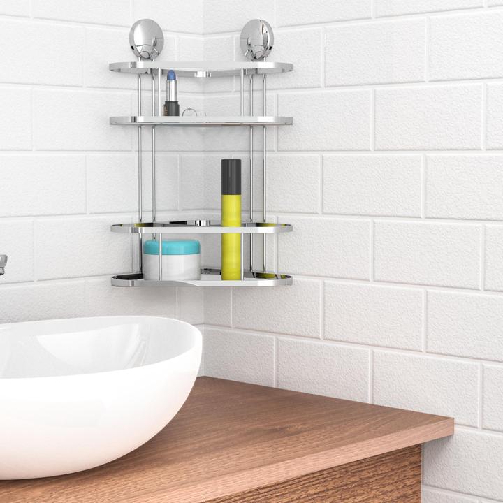 Image du produit Eisl Tablette d'angle de douche 2 étages (22 x 18 x 35 cm)