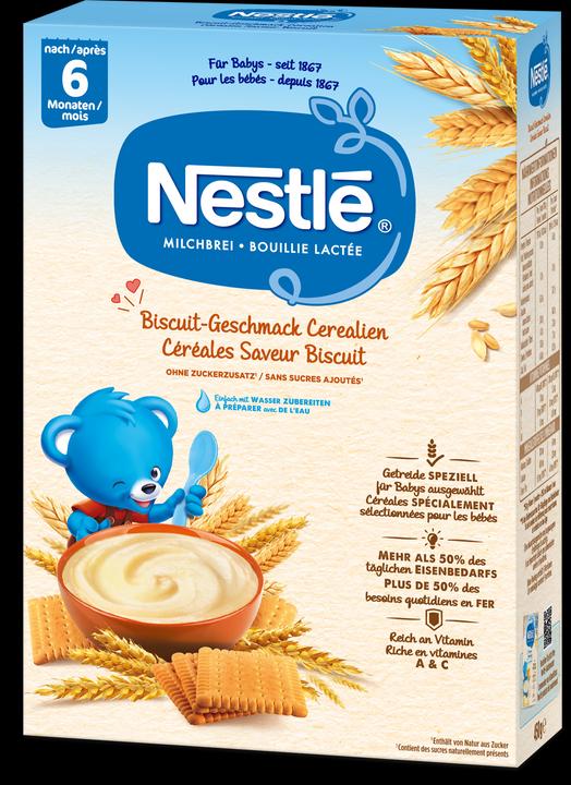 Actual product image Nestlé Milk Porridge Biscuit Flavor (450 g)