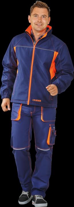 Productafbeelding Planam Basalt Neon werkjas softshell jas marine oranje maat XXL (XXL)