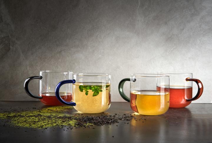 Produktbild ASA Selection ASA coppa Glas Becher mit grünem Henkel 0,4l (0.40 l, 1 x)