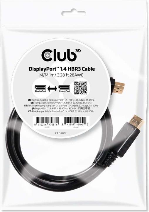 Productafbeelding Club 3D DisplayPort - DisplayPort (1 m, DisplayPort)