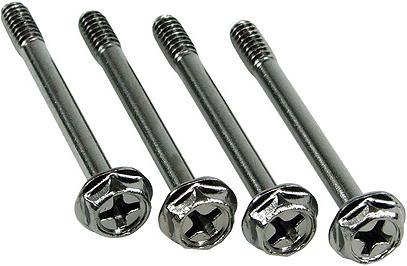 Produktbild Phobya Schraube UNC 6-32 x 35 Kreuz (4xStück) black nickel