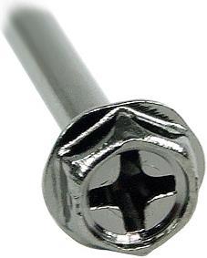 Produktbild Phobya Schraube UNC 6-32 x 35 Kreuz (4xStück) black nickel
