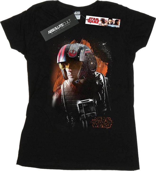 Immagine prodotto Star Wars The Last Jedi Poe Dameron Brushed Maglietta Donna (M)