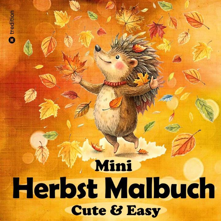 Actual product image Herbst Malbuch für Erwachsene - Mini-Malbuch - Einfaches Malbuch - Herbst Ausmalbilder