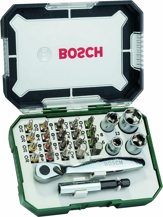 Immagine prodotto Bosch Professional Zubehör Set di punte 26 pezzi Accessori P (Croce Phillips PH M2, Presa esagonale TX con foro M10, Esagono cavo TX Con foro M15, Presa esagonale TX con foro M20)