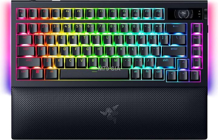 Produktbild Razer | BlackWidow V4 Pro 75% | Mechanical Gaming Keyboard | 4K Hz Wireless | US | Black | Orange Tactile (US)