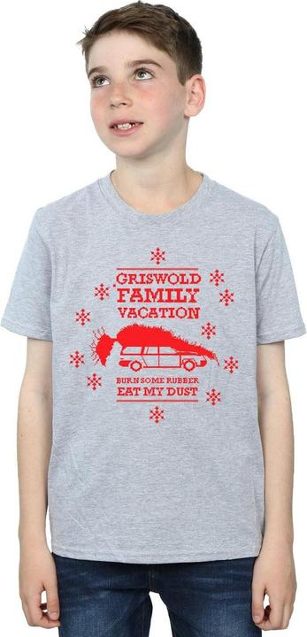 Immagine prodotto National Lampoon´s Vacation National Lampoon's Christmas Vacation Eat My Dust Maglietta Ragazzi (152, 158)
