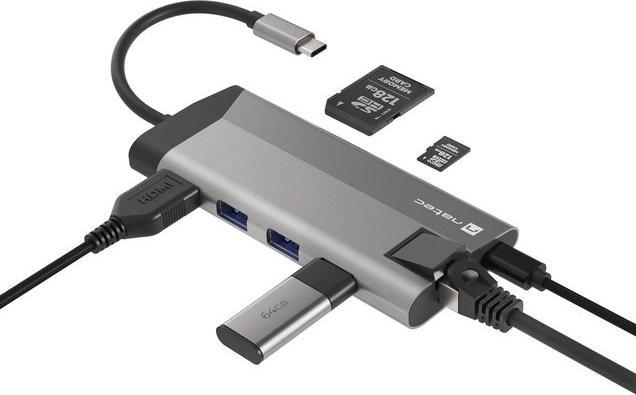 Produktbild Genesis NATEC multiport Fowler Plus USB-C (USB-C, 4 Ports)