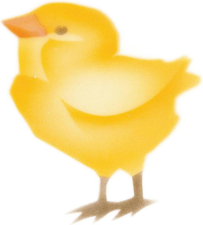 Actual product image Martellato Airbrush stencil chick