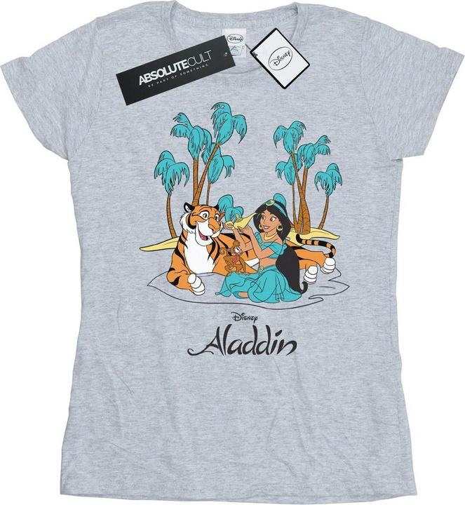 Disney Aladdin Jasmine Abu Rajah Beach TShirt (XXL)
