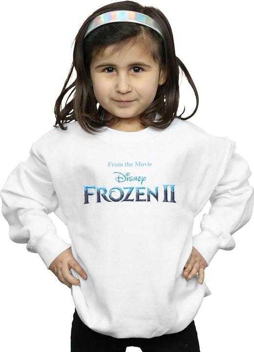 Actual product image Disney Girls Frozen 2 Movie Logo Sweatshirt (152, 158)