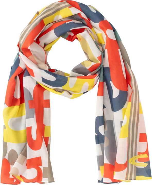 Camel Active Feines Modetuch mit sommerlichem Letter Print