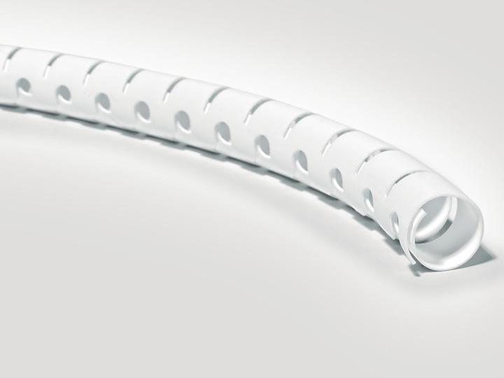 Actual product image HellermannTyton Protective tubing Helawrap HWPP White 2 m 161-64415 Content: 2 m (Cable conduit, 200 cm)