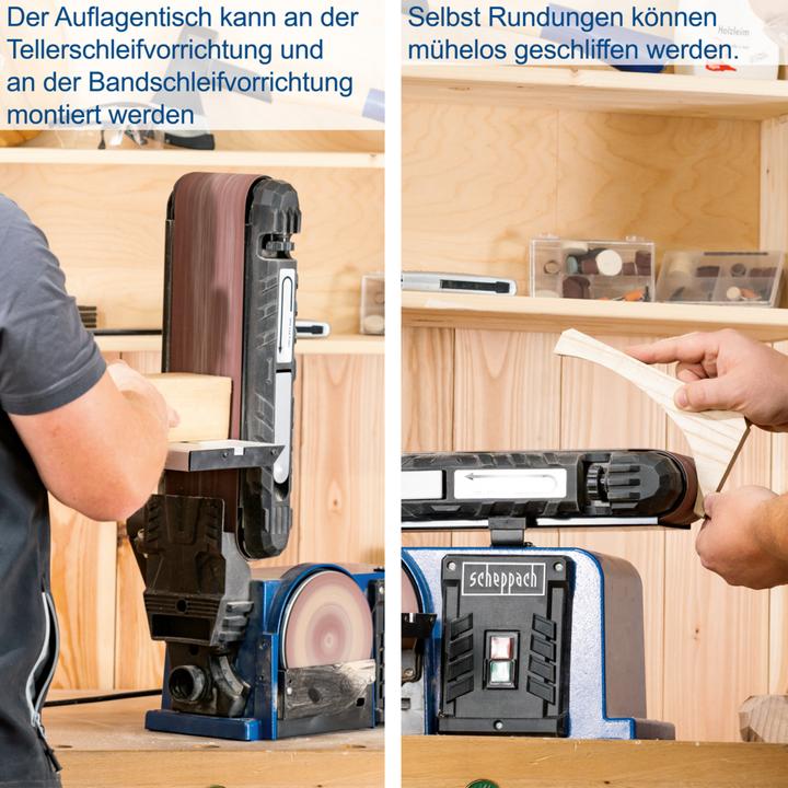 Actual product image Scheppach BTS900 Belt and disc sander (Belt sanders, Disc Sander, 370 W)