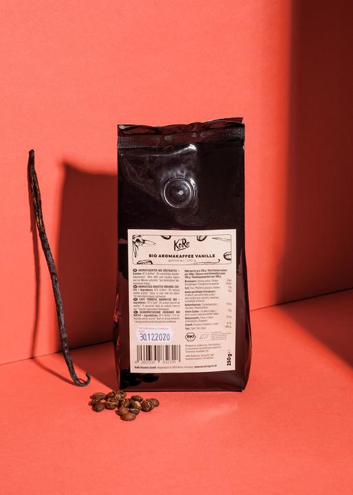 Actual product image KoRo Roasted organic coffee with vanilla flavour, ground (250 g)