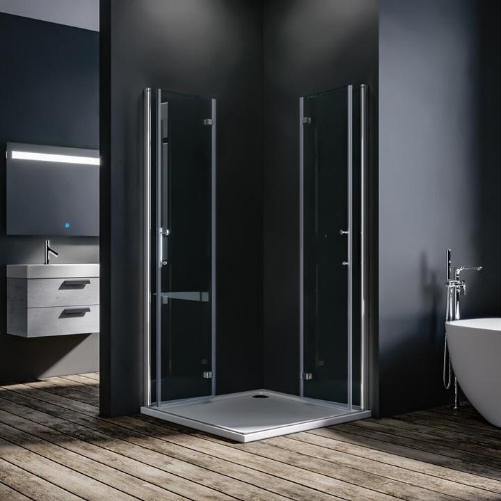 Immagine prodotto SONNI Box doccia angolare 195 cm 100x80x195 cm (195 cm, 100 cm, 195 cm)