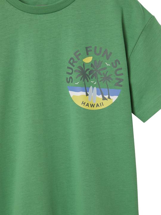 Actual product image Vertbaudet Jungen T-Shirt mit Print an der Brust und Recycling-Baumwolle (140)