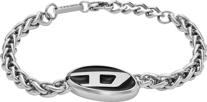 Diesel Steel Armband (18.50 cm, Edelstahl, Emaille)