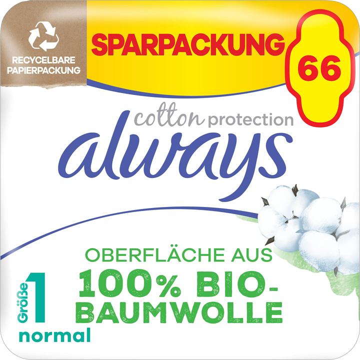 Produktbild Always Cotton Protection (66 x, Damenbinden)