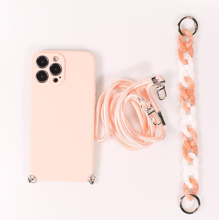Image du produit PhoneLook Coque Gel silicone avec corde collier & chaîne de pierre décorative (Apple iPhone 13 Pro Max)