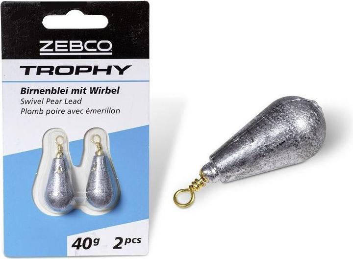Zebco Trophy Birnenblei mit Wirbel