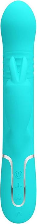 Actual product image Pretty Love Coale Rabbit Vibrator Beads Aqua Green