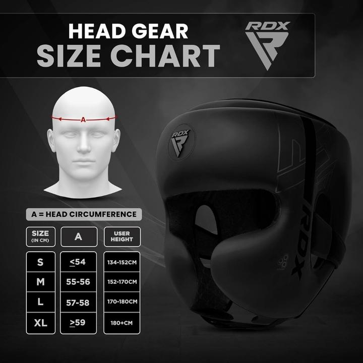Actual product image Rdx Head Guard F6 Matte Black-S (S)
