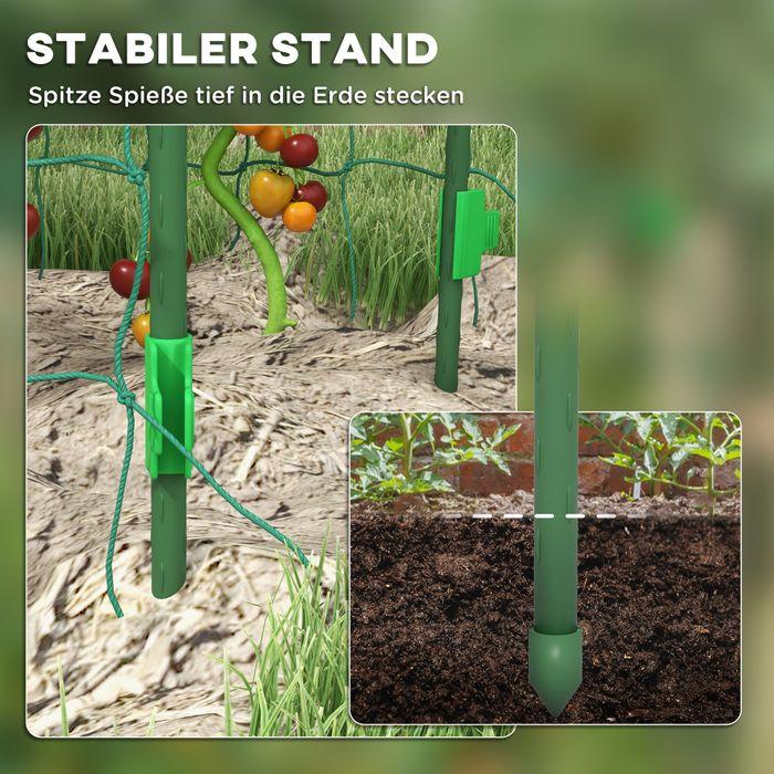 Image du produit Swisshandel24 Treillis, treillis ajustable, avec filet, pour jardin, balcon, acier, vert, 43 x 182 x 183 cm (182 cm, 43 cm)