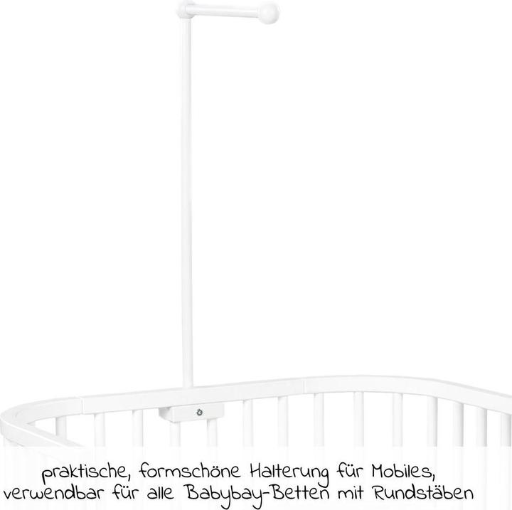 Image du produit Tobi Support de mobile BabyBay blanc laqué