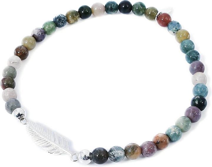 Image du produit Balibay Bilna (18 cm, Argent sterling 925, Agate de mousse, Pierre précieuse, Agate)