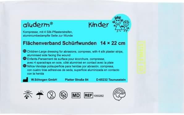 Söhngen aluderm Kinder Schürfwundenverband klein, Einzeln, steril verpackt (1 x)