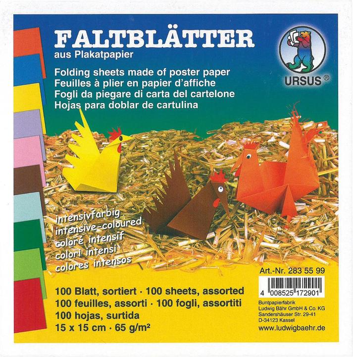 Produktbild Ursus Faltblätter (65 g/m², 15 x 15 cm)