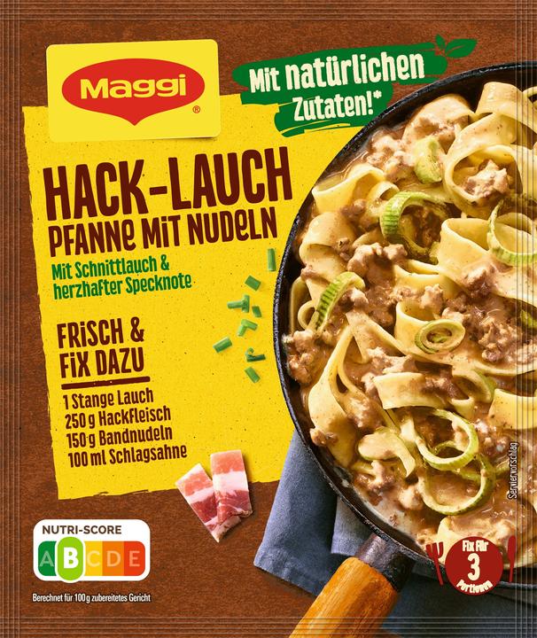 Immagine prodotto Maggi FIX Padella di porri tritati con tagliatelle (42 g)