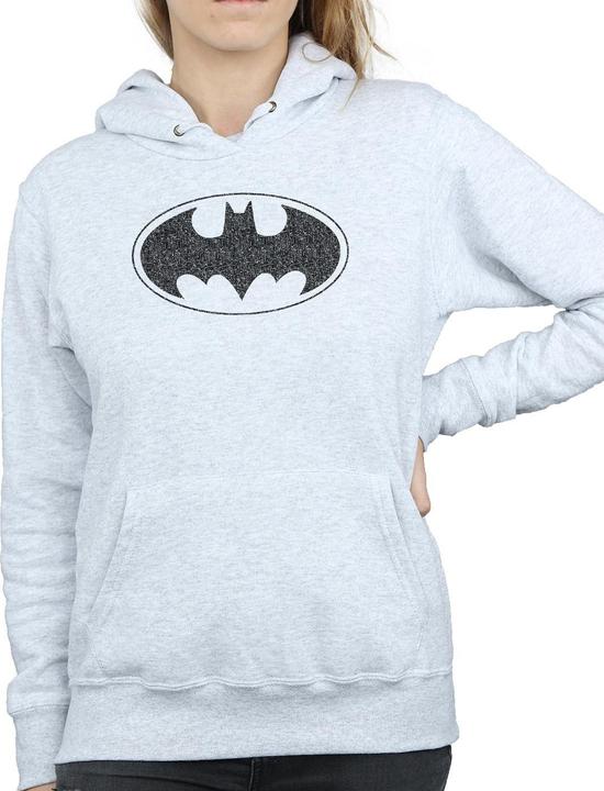 Actual product image Womens/Ladies Batman One Colour Logo Hoodie (S)