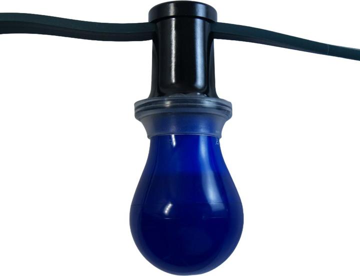 Immagine prodotto Elbro Ghirlanda d'illuminazione 15m 2×1.5mm² 15×E27 230V con T13 IP55, nero