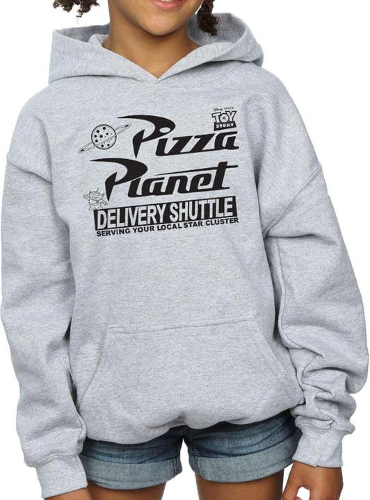 Immagine prodotto Disney Toy Story Pizza Planet Logo Felpa con Cappuccio Ragazze (140, 146)