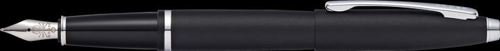 Actual product image Cross Calais Plume noir mat bec M acier (Black matte, 1 x)