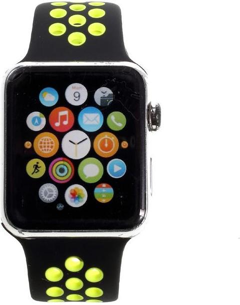 Produktbild MU Classic Silikon Armband gelocht (44 mm, 45 mm, 42 mm, Silikon, Apple Watch Series 2, Apple Watch Series 1, Apple Watch Series 3, Apple Watch Series 9, Apple Watch SE, Apple Watch Series 4, Apple Watch Series 5, Apple Watch Series 6, Apple Watch Series 7, Apple Watch Series 8)