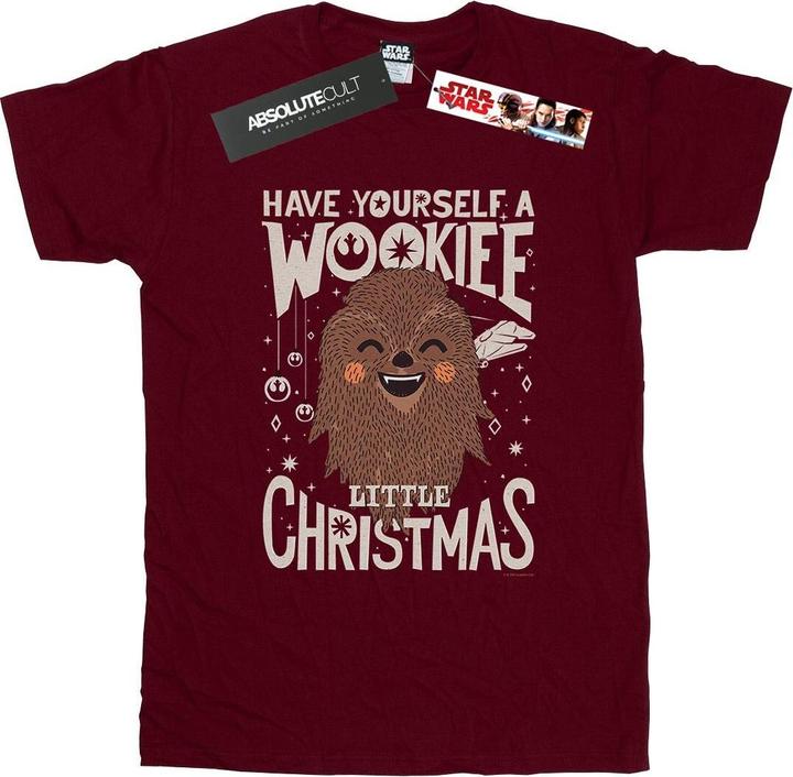 Immagine prodotto Star Wars Wookiee Little Christmas Maglietta Ampia Donna (S)