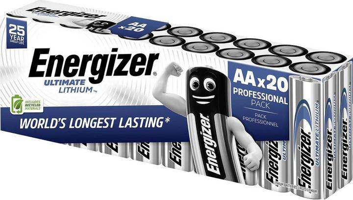Produktbild Energizer Ultimate Lithium Mignon (AA) 20 Stück ab Dezember 2024 (20 Stk., AA, 3000 mAh)