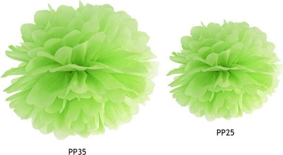 Produktbild Partydeco Pompon aus Seidenpapier Limettengrün