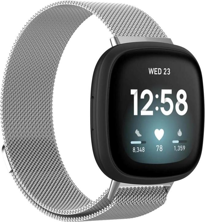 Produktbild Cover-Discount Fitbit Versa / Sense - Milanese Armband silber (Edelstahl)