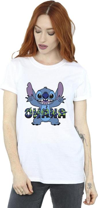 Image du produit Disney - T-shirt LILO AND STITCH OHANA BLUE GLITCH - Femme (L)