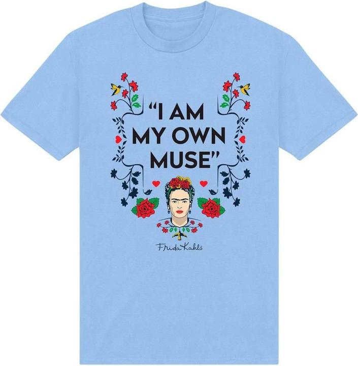 Actual product image Frida Kahlo Unisex Adult I Am My Own Muse T-Shirt (XL)
