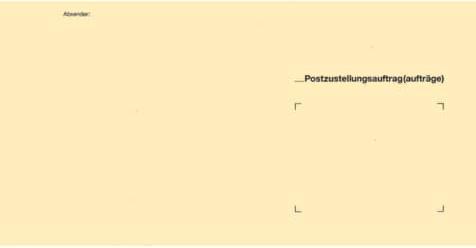 Rnk Zustellungsumschlag 125x235mm gelb an Postamt Packung 500 Stück (500 x)