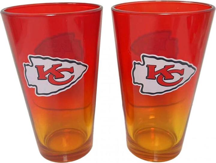 Immagine prodotto NFL Set di bicchieri da birra Kansas City Chiefs (0.48 l, 2 x)