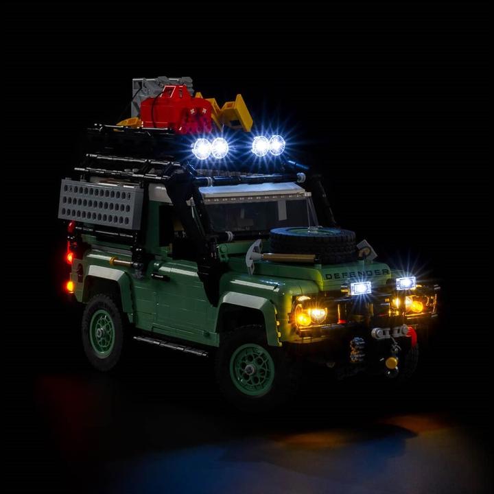 Actual product image Light my bricks LEGO Land Rover Classic Defender 90 # 10317 Light Kit