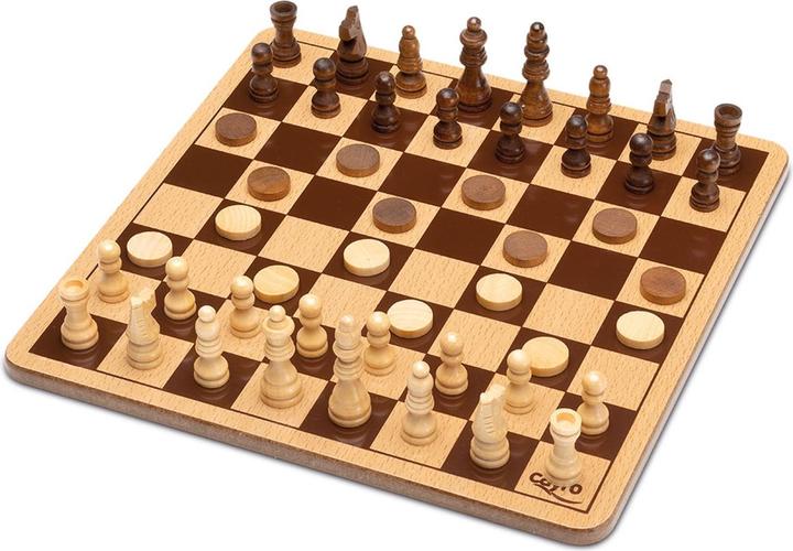 Image du produit Cayro Echecs / Dames en boîte métallique