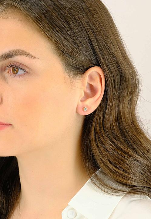 Actual product image Muau Stud earrings (750/18 K Yellow gold)